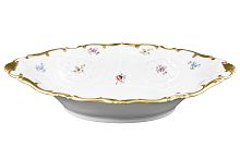 Блюдо овальное 31см Мейсенский цветок Queen's Crown
