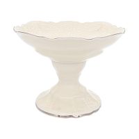 Фруктовница 25см н/н Платиновый узор слоновая кость Bernadotte