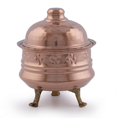 Сахарница медная 10см