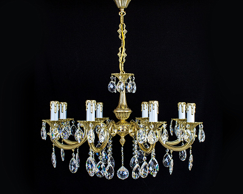 Люстра 8 рожковая золото Royal Bohemia