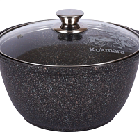 Кастрюля 3л со стекл. кр Granit ultra Original Кукмара