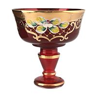 Конфетница 13см золото гранат Star Crystal