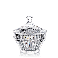 Конфетница 12см с крышкой хрусталь Crown Jewel Rogaska