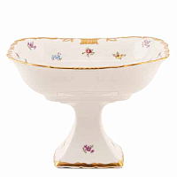 Салатник 23см квадратный н/н  Мейсенский цветок Queen's Crown