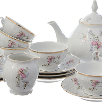 Сервиз чайный 6пер 15пр Дикая роза Bernadotte