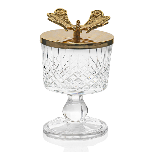 Креманка на ножке с крышкой Бабочки