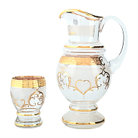 Набор 7пр графин и стаканы Версаче Х-ка с/ф золото Balvinglass