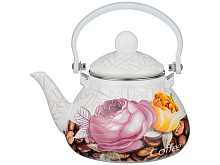 Чайник эмалированный с фильтром из НЖС 1.3л