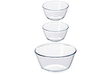 Набор салатников 19см 2х13см 3шт Crystal glass