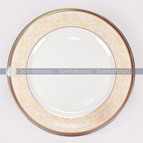 Набор тарелок 27см 6шт "Ноктюрн золотой"