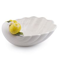 Блюдо 38*32см ракушка большое Лимон Annaluma