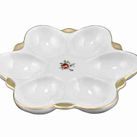Поднос для яиц 15см Мейсенский цветок Queen's Crown