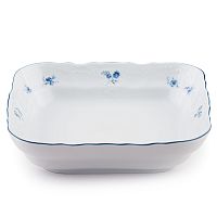 Салатница квадратная 25см Синий цветок Bernadotte