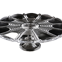 Тортница 31см на ножке Orion Crystalite Bohemia