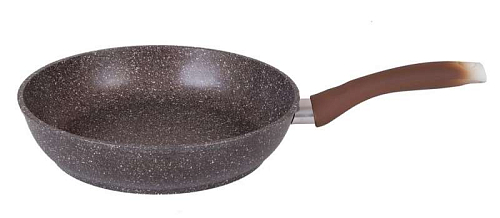 Сковорода 24см с ручкой Кофейный Мрамор Кукмара