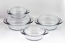 Набор кастрюль с крышками 8 предметов (кор=2наб)