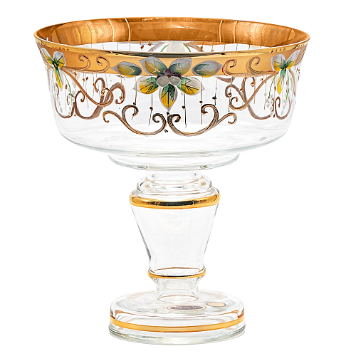 Конфетница 20см золото Star Crystal