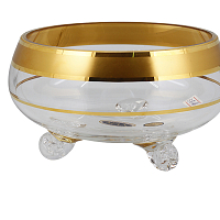 Тройножка 16см Матовая полоса золото