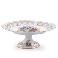 Блюдо овальное 32см на ножке Аристократ Мадонна