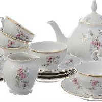 Сервиз чайный 6пер 15пр Дикая роза Bernadotte