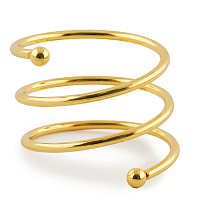 Кольцо для салфеток 4,5*4см Спираль золотой