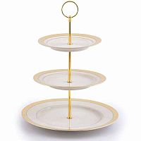 Горка 3 яруса Constanza Creme Gold 9349 Falkenporzellan