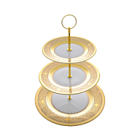 Горка 3 яруса Majestik Cream Gold Falkenporzellan