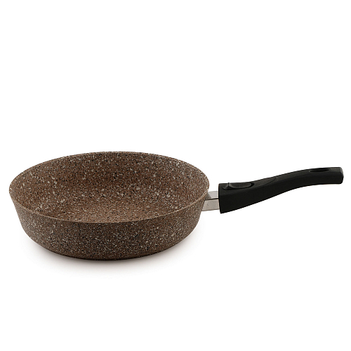 Сковорода 28см гранитно-каменный шоколад Rashel 
