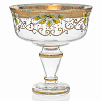 Конфетница 20см золото Star Crystal
