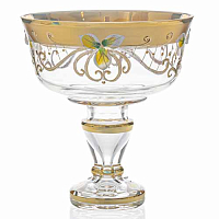 Конфетница 13см золото Star Crystal