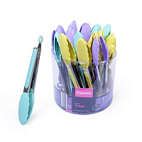 Щипцы 23см силиконовые (силикон, нерж.сталь) Fissman