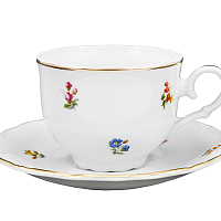 Набор чайных пар 150мл низкие 6шт Мелкие цветы Jeremy
