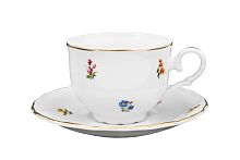 Набор чайных пар 150мл низкие 6шт Мелкие цветы Jeremy