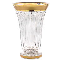 Ваза 305мл хрусталь с золотом