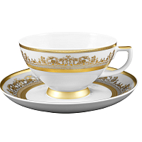 Набор чайных пар 6шт Constanza Creme Gold 9359 Falkenporzellan