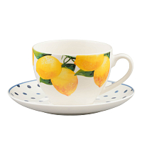 Набор чайных пар 250мл 1шт Лимон Доляна