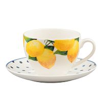 Набор чайных пар 250мл 1шт Лимон Доляна
