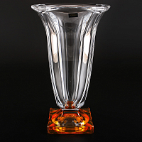 Ваза 33см Magma желтая ножка Crystalite Bohemia