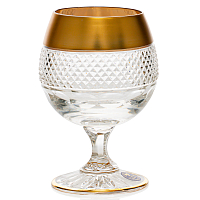 Набор фужеров 250мл 6шт хрусталь с золотом Фелиция Crystal HeArt