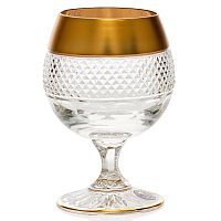 Набор фужеров 250мл 6шт хрусталь с золотом Фелиция Crystal HeArt