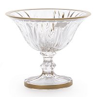 Конфетница 13,5см Матовое золото Flame AS Crystal 