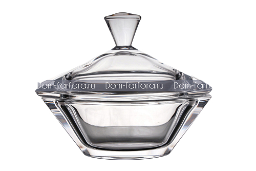 Конфетница 18,5см с крышкой Gondolino Crystalite Bohemia