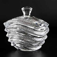 Конфетница 17см с крышкой Wave Crystalite Bohemia