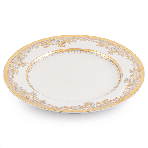 Тортница 32см на ножке 1шт Creme Gold 9077