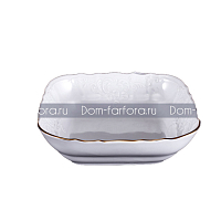 Салатница квадратная 16см Белый узор (6шт кор) Bernadotte