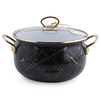 Кастрюля 3.8л Siyah Mermer