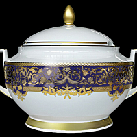Супник с крышкой Natalia Cobalt Gold Falkenporzellan 
