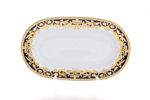 Блюдо овальное 24см Natalia Cobalt Gold