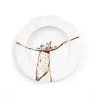 Тарелка глубокая 22см Kintsugi Seletti