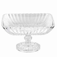Фруктовница 28см на ножке Crown Max Crystal